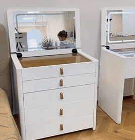 Ivory – Frisiertisch mit klappbarem Spiegel