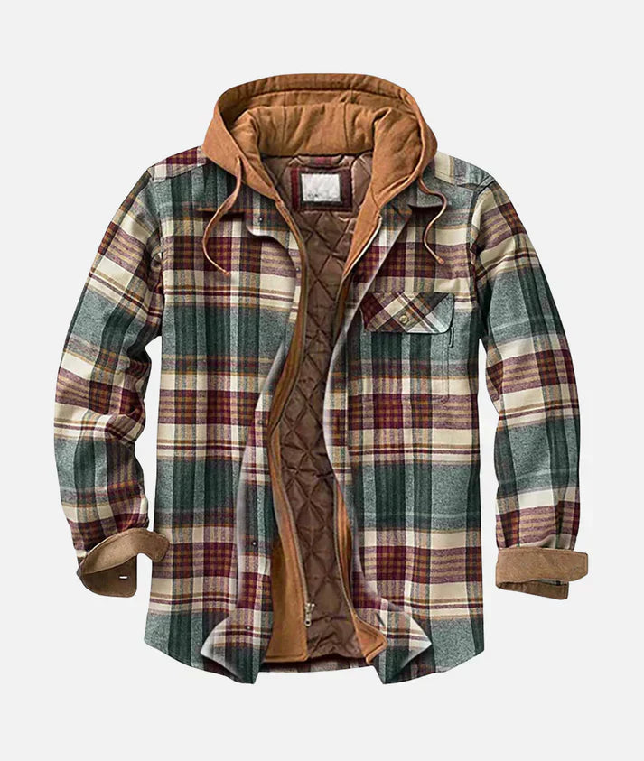 Savrani™ | Patchwork-Jacke mit Karomuster