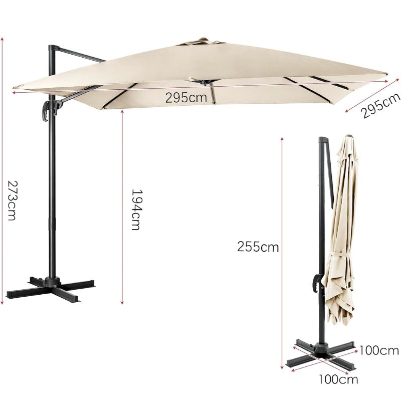 Garten Sonnenschirm Beige