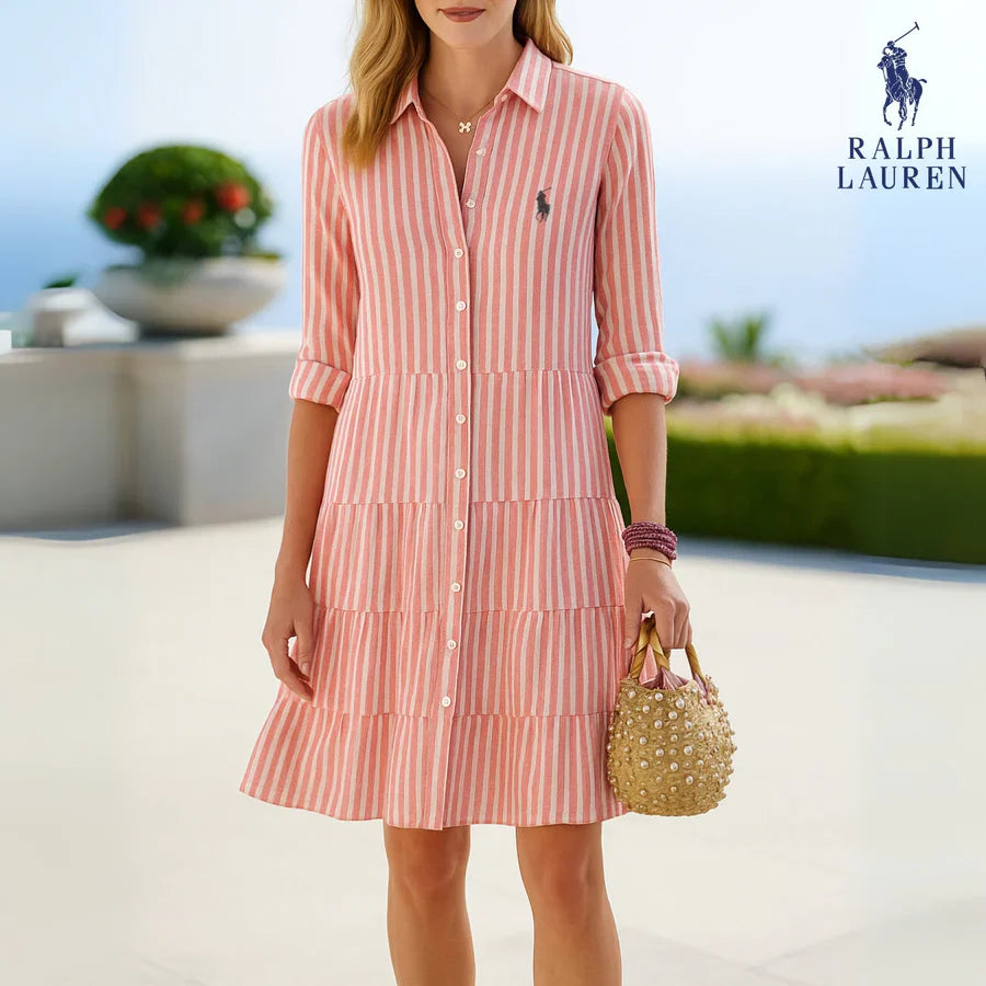 Gestreiftes Hemdkleid Lässige Eleganz – R&L™ Sommerkollektion