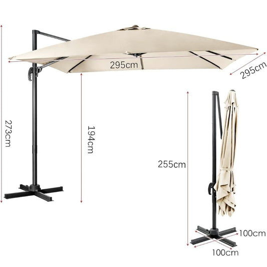 Garten Sonnenschirm Beige