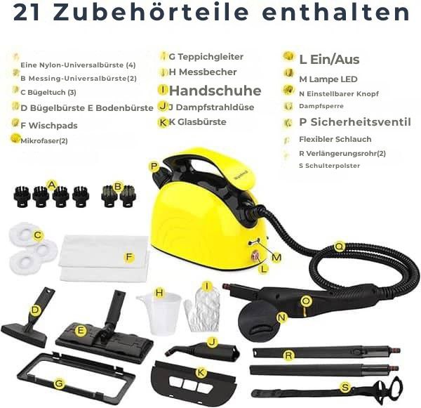 Mehrzweck-Dampfreiniger - Natürliche und effektive Reinigung für Ihr Zuhause.